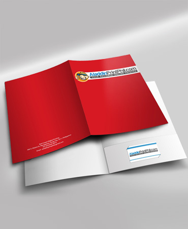 Sample of corporate folder design
